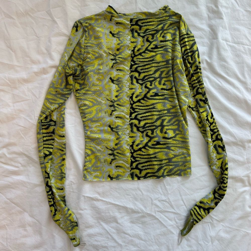 MAISIE WILEN BODY SHOP YELLOW BRAIN TOP